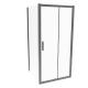 MP1100+MP1000, 304 # Stainless Steel, Gun Gray Brushed Color, Square silding door