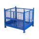 Heavy Duty Wire Mesh Stackable Pallet Cages 4 Way Forklift Access