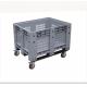 Solid Box Plastic IBC Container HDPE Plastic Pallet Container With Lid
