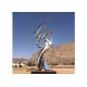 Modern Decorative Outdoor Mirror Polished Stainless Steel Sculpture Long Life
