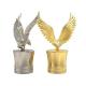 Custom Animal Shape Zinc Alloy Perfume Cover Gold Plating Process