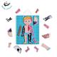 Magnetic Human Body Anatomy Play Set Multi Color Jigsaw Puzzle For Kids