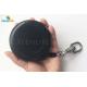 Adjustable Length Retractable Tool Lanyard Black Color With 85 Mm Dia Round Reel