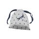 Pp String White Twill Cotton Drawstring Bag 12*15cm For Jewelry