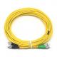 FTTH Duplex FC APC to FC UPC SM Fiber Optic Patch Cord for and 1000 Connection Times