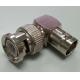 Right Angle BNC Male To BNC Female Connector L-shaped RoHs CE Certification