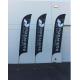 Knitted Fabric Beach Feather Flags Banner Printing Waterproof SGS