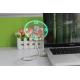 New Durable Adjustable USB Gadget Mini Flexible LED Light USB Fan Time Clock Desktop Clock Cool Gadget Time Display