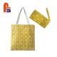 Yellow Printing Tote High Durability Quality With Extra Pouch Fabric Shopping Bag