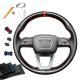 Handcrafted Heat Resistant Steering Wheel Cover for Audi A4 Allroad Q3 Q5 Q7 Q8 SQ5