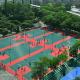 Weather Resistant Outdoor Basketball Court Tiles Polypropylene Material With Multi Color