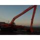 Custom Excavator Boom Arm , Volvo Excavator Attachments Long Reach Arm