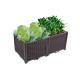 Logo Customized Plastic Flower Bed Box Large Plastic Veg Planters 37cm High