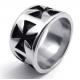 Tagor Jewelry Super Fashion 316L Stainless Steel Casting Rings Collection PXR058