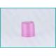 Pink Disc Top Plastic Dispensing Caps 28/410 For Lotion Dispenser Bottle