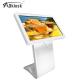 Indoor Infrared LED Interactive Touch Screen Kiosk Totem White Android OS 32inch