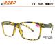 Fashionable bifocal reading glasses ,made of plastic ,spring hinge ,printed pattern in the frame and temple
