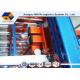 Removable / Portable Push Back Pallet Racking Q235 Steel For Space Utilization