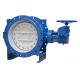 PN10 Cast Iron Eccentric Butterfly Valve , Double Offset Soft Seal Butterfly Valve