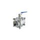 Easy Installation 3 PC Stainless Steel SS316 SS304 Floating Ball Valve for Industrial