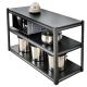 Anti Aging Telescopic Oven Racks , Carbon Steel 3 Tier Wide Wire Shelf