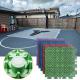 Synthetic Multi Sport Interlocking Tiles For Outdoor Badminton Pickleball Basketball Court