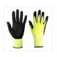 Black Foam Nitrile Palm 18 Gauge Cut Resistant Safety Gloves For Metal And Glass Handling