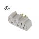 UL Listed AC Power Plug Adapter Witth 3 Outlet Surge Protector Wall Tap 15A 125V 60HZ