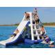 Adults 3.7mH Inflatable Floating Water Slide EN71 Plato PVC For Parks