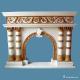 Decorative Carved Marble Fireplace Surround ，Home Marble Fireplace Mantel