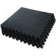 Super 0.4 Inch Rubber Gymnasium Flooring For Home Gym, 6 Tiles Gym Floor Mat With Heavy Duty Rubber Top In 24sqft