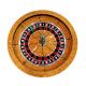 Yellow Professional Casino Roulette Wheel Game Solid Wood Wheel