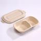 Eco Friendly Compostable Sugarcane Container 1000ml 2 Compartment Takeaway Containers