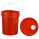 20L Plastic Paint Bucket With Lid Plastic Metal Handle And Flat Cover