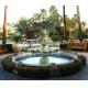 Garden stone fountain with pool, outdoor green marble fountain , decorative fountain