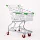 Supermarket Grocery Store Metal Shopping Trolley Cart With Customized Colors And Rubber Wheels