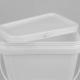 Impact Resistance Square Plastic Bucket Food Grade With Snap On Lid