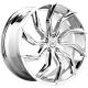 PCD 5*114.3 17 inch forged monoblock concave alloy wheel for Lexus chrome rims