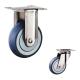 4 Rustic Resistant Gray TPR Direction Plate Rigid 304SS Stainless Steel Casters For Hand Trolleys