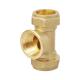 HPb 57-3 Brass Female Tee BSP NPT Thread For Plumbing And Fluid Handling Applications