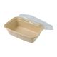 1250ml Disposable Biodegradable Containers With Lids , Bagasse Food Packaging