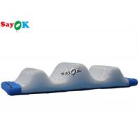 6x2x1.1mH White Airtight Inflatable Water Float Wave Track Inflatable Water Parks