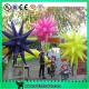 Purple Pink Yellow 2m Inflatable Star Balloons With Lights Oxford Cloth