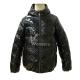 Boy'S Shiny PU Outdoor Insulated Jackets Fancy Short Padded Puffer Hoodie