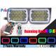 Replace Stock Headlight with Running RGB Halo H6054 LED Headlight, 5x7(7x6) Rectangle Jeep YJ Cherokee XJ Headlight