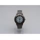 Round alloy case grey oil painting Metal Strap Watch for  Lady
