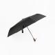 Black Auto Open Close Umbrella Zinc Plating Metal Pole Gents Automatic Umbrella 