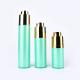 15ML 30ML 50ML green plastic PP twist up gold pump OEM round airless bottles cosmetic