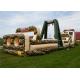 Professional Giant Inflatable Obstacle Course Run Multi Play Area Design Durable