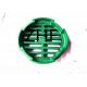 Green Round Cast Iron Storm Drain Grates 6 For Residential System